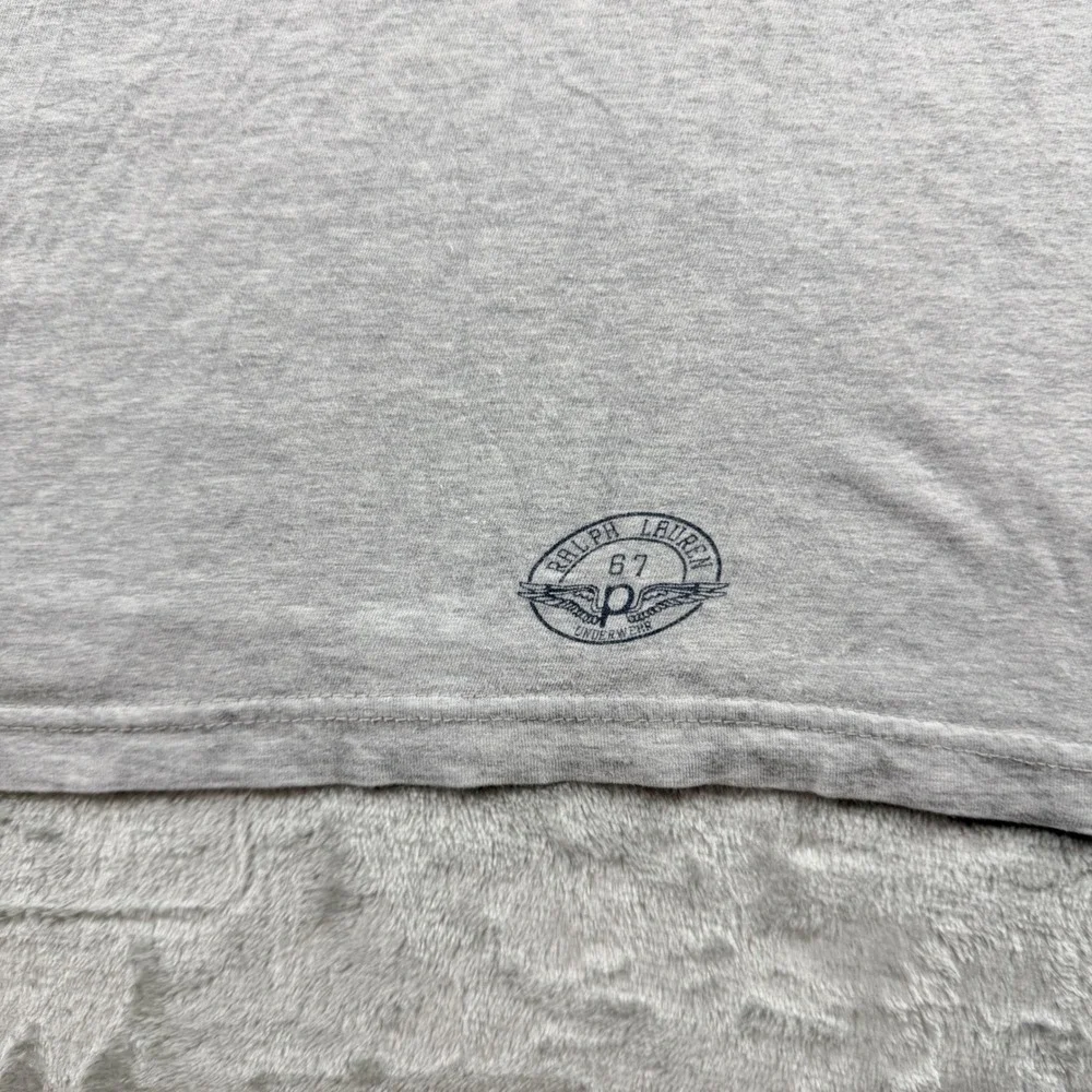 Polo Ralph Lauren Underwear Gray T-Shirt Men's XL Short Sleeve Cotton Crew Neck